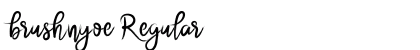 brushnyoe Regular preview brushnyoe Regular preview