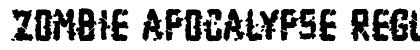 Zombie Apocalypse Regular Font Preview