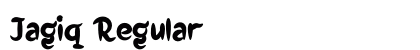 Jagiq Regular Font Preview