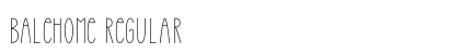BALEHOME Regular Font BALEHOME Regular Font Preview