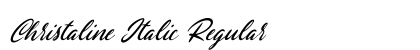 Christaline Italic Regular Font Preview