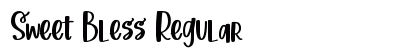 Sweet Bless Regular Font Preview