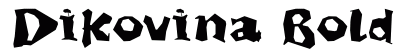 Dikovina Bold Font Preview