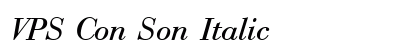 VPS Con Son Italic Font Preview