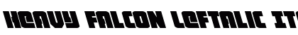 Heavy Falcon Leftalic Italic