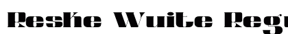 Reske Wuite Regular preview Reske Wuite Regular preview
