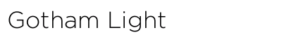 Gotham Light font free download