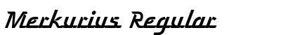 Merkurius Regular Font Preview