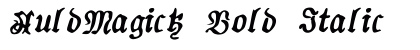 AuldMagick Bold Italic Preview