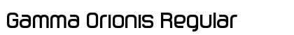 Gamma Orionis Regular Font Preview