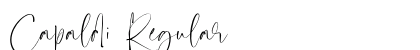 Capaldi Regular Font Capaldi Regular Font Preview