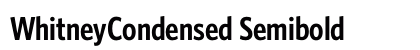 WhitneyCondensed Semibold preview