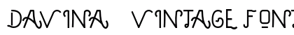DAVINA - VINTAGE FONT Regular