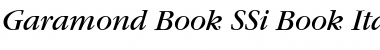 Garamond Book SSi Book Italic