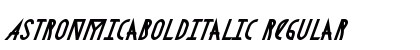 AstronmicaBoldItalic Regular