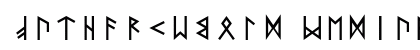 FutharkEBold Medium Font Preview