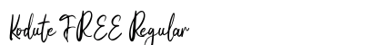Kodute FREE Regular Font Preview