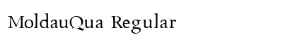 MoldauQua Regular Font Preview