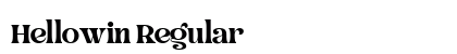 Hellowin Regular Font Preview