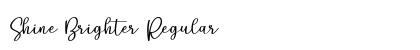 Shine Brighter Regular Font Shine Brighter Regular Font Preview