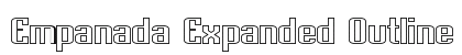 Empanada Expanded Outline Regular Font Empanada Expanded Outline Regular Font Preview
