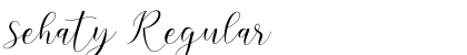 sehaty Regular Font Preview