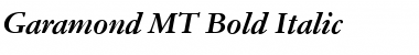 Garamond MT Bold Italic Font