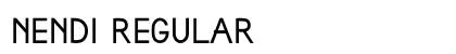 NENDI Regular Font Preview