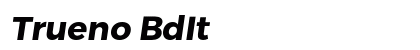 Trueno BdIt Font Trueno BdIt Font Preview