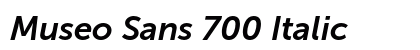 Museo Sans 700 Italic font free download