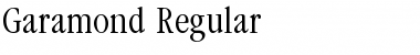 Garamond Regular Font