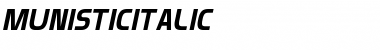 Munistic Italic Font