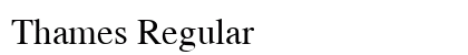 Thames Regular Font Preview