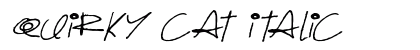 Quirky Cat Italic Font Preview