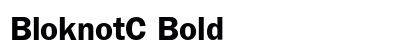 BloknotC Bold font free download