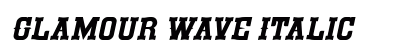 Glamour Wave Italic Font Preview