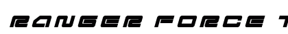 Ranger Force Title Italic Regular