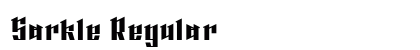 Sarkle Regular Font Preview