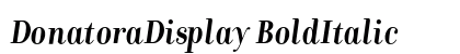 DonatoraDisplay BoldItalic preview