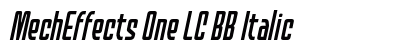 MechEffects One LC BB Italic preview MechEffects One LC BB Italic preview