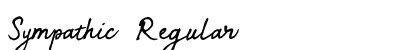 Sympathic Regular Font Preview