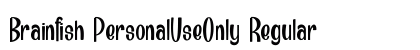 Brainfish_PersonalUseOnly Regular Font Preview