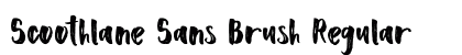 Scoothlane Sans Brush Regular preview