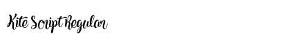 Kite Script Regular preview Kite Script Regular preview