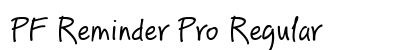 PF Reminder Pro Regular preview