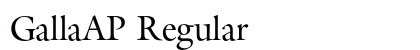 GallaAP Regular Font Preview