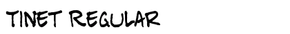 Tinet Regular Font Preview