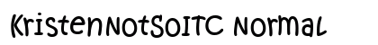 KristenNotSoITC Normal font free download