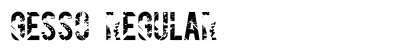 Gesso Regular Font Preview