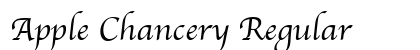 Apple Chancery Regular Font Preview